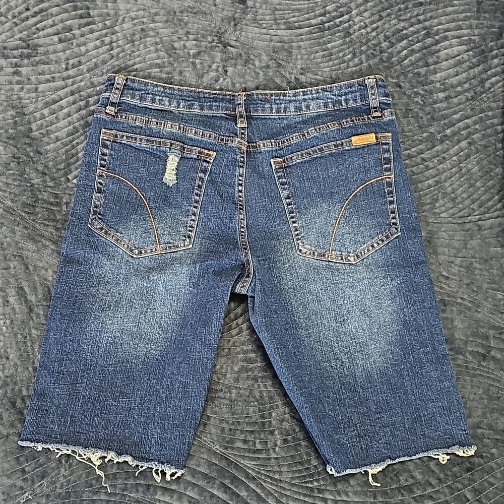 Joe's Jeans Boys' Stretch Blue Denim Shorts - Big Kid Size 18 - Picture 4 of 5